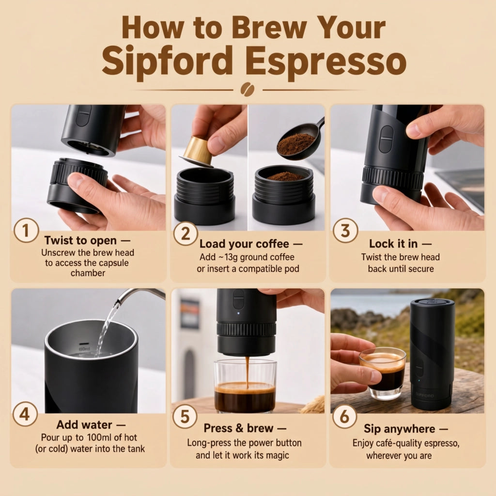 Sipford Portable Espresso Machine
